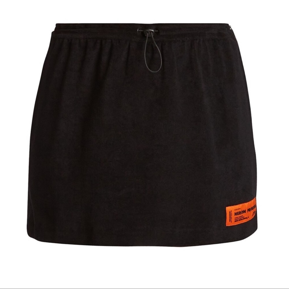 Heron Preston Terry mini skirt in black